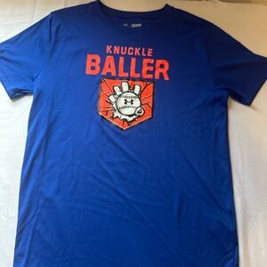 Under Armour Blue and Orange Short Sleeve Tee